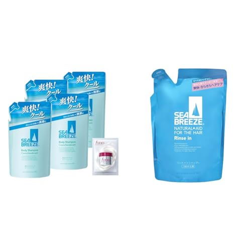 yZbgzy܂Ƃߔz V[u[Y SEA BREEZE {fBVv[ N[&fIhg lւ 330ml×4+܂ p ̏L uN[ Y + XCVv[ l֗p 400ml t