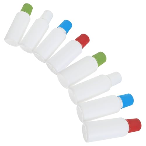 Veemoon 8 Piezas Botella Pulverizadora de Aceite de Plástico de 100ml con Aplicador de Esponja Resistente para Aceites Capilares y Medicamentos en Viajes