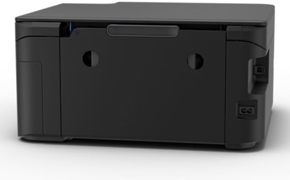 Vista traseira da impressora Epson EcoTank L4360 destacando a entrada de energia e design