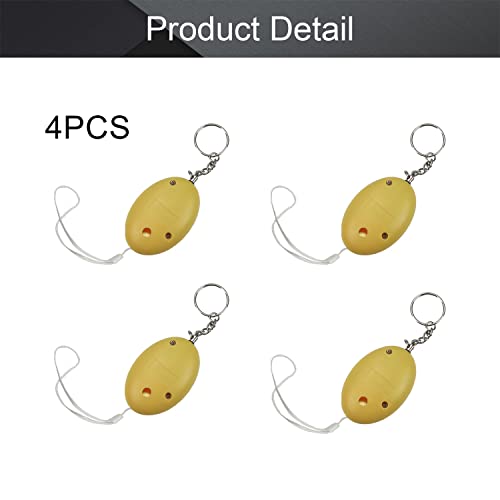 Image of Othmro Safe Sound Personal Alarm 4 Pack 120DB Personal Security Alarm Keychain, Emergency Safety Alarm for Women, Men, Children, Elderly Yellow