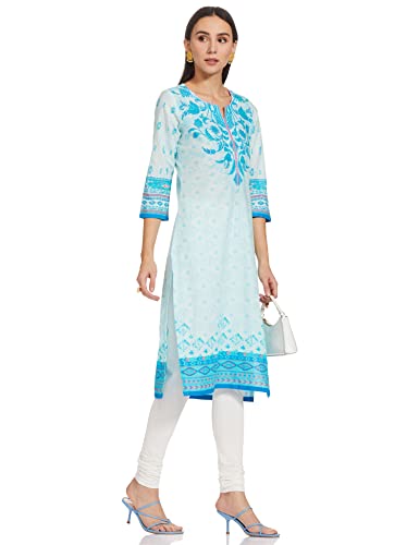 Image of Blue Straight Kurta