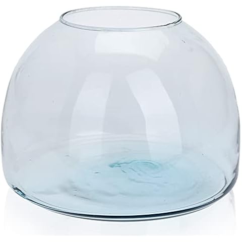 URBNLIVING Clear Glass Fish Bowl Vase Cover