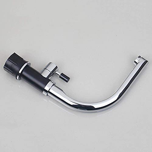 Robinet de cuisine chromé noir pivotant laiton mitigeur évier - 2