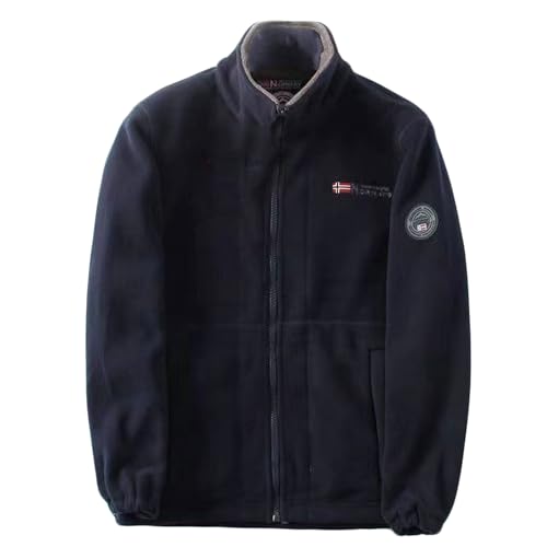 Men's jacket casual loose double-sided fleece padded thickening