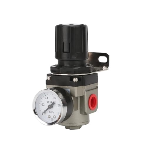 Filtro neumático AR2000-02 regulador de gas G1/4 con manómetro y conectores de 12mm