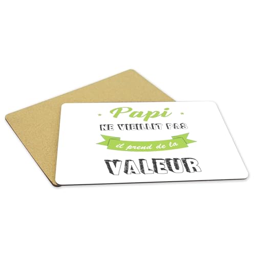 Sets de table souples en liège grand format napperons papy lot de 4