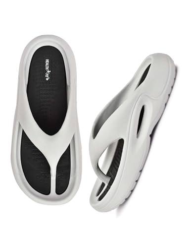 Image of HEALTH FIT Extra Soft Premium Slippers with Soft Acupressure Comfortable & Light Weight Stylish & Anti-Skid Classic Ultra Soft Casual Waterproof & Everyday Flip Flops HF147