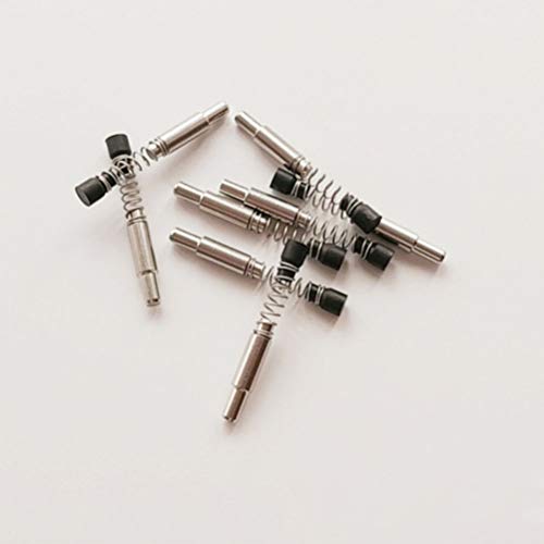 Scicalife 50Pcs Plunger Latches Spring Screen Plunger Latch Stainless Steel Window Screen Plunger Latch (0.6X0.6X3.5Cm Assembling) #TOP4