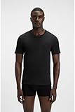 HUGO BOSS T-Shirt RN 3p Co, Camiseta para Hombre, Open Blue 497,...