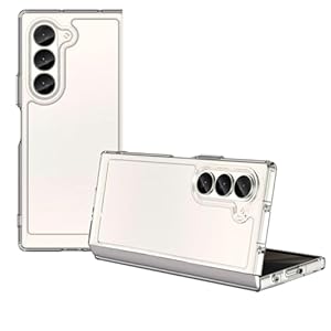 Xuikmd Case for Samsung Galaxy Z Fold 6 Military-Grade Shockproof Clear Phone Cover, Ultra-Thin Hard PC Back, Anti-Yellowing, Anti-Scratch Protective Case