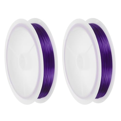 MECCANIXITY fil cuivre calibre 23 bijouterie mauve 15FT 2 pcs