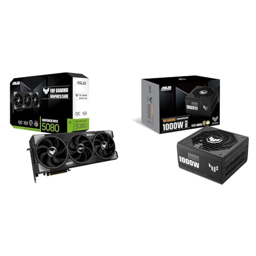 Image of ASUS Bundle of TUF Gaming GeForce RTX 5080 16GB GDDR7 OC Edition Graphics Card + TUF Gaming 1000W 80+ Gold Fully Modular Power Supply