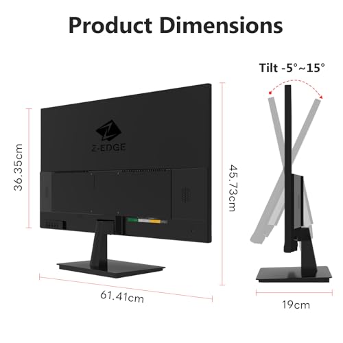 Z-Edge 27 Zoll 4K Monitor IPS UHD 3840x2160 60Hz 100% sRGB HDMI DP – Ansicht 6