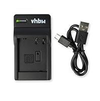 vhbw USB Ladegerät kompatibel mit Fujifilm Instax 90 Mini Neo Classic Kamera Camcorder/Akku - Ladeschale, Ladestandsanzeige