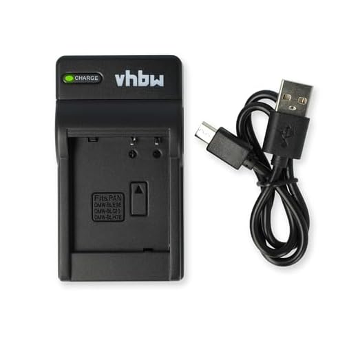 vhbw USB Ladegerät kompatibel mit Olympus Li-42B, Li-40B, Li-42, Li-40 Kamera Camcorder/Akku - Ladeschale, Ladeanzeige, 4,2 V