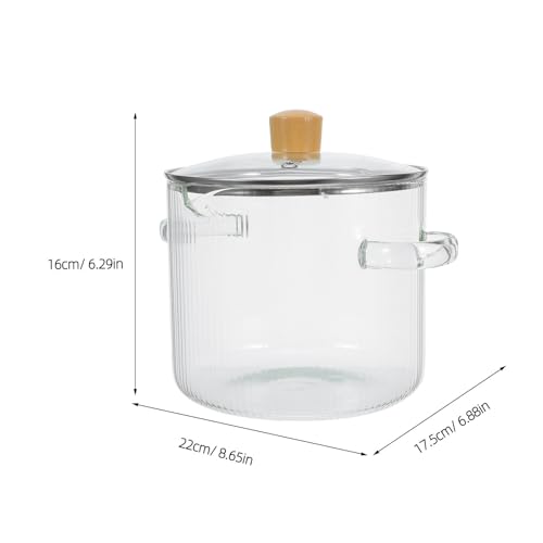 Casserole en verre de 2,3l anti-adhérence pour soupes saines - 3