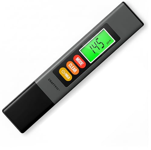 Image of Craft911 Water Tester for Drinking Water - TDS Meter (Professional - Gray)