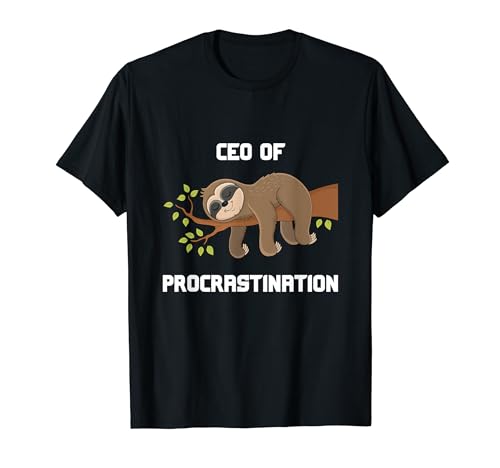 Procrastination Idea de regalo CEO Camiseta