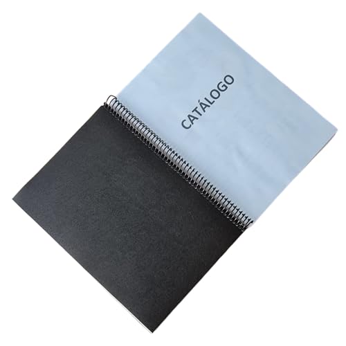 Kit com 50 Capas de Encadernação A4 Composto por 25 Capas Cristal Line e 25 Capas Preto Couro (verso
