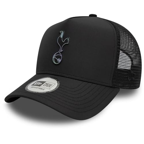 New Era Adjustable Trucker Cap Iridescent Tottenham Hotspur Black, Black, One Size