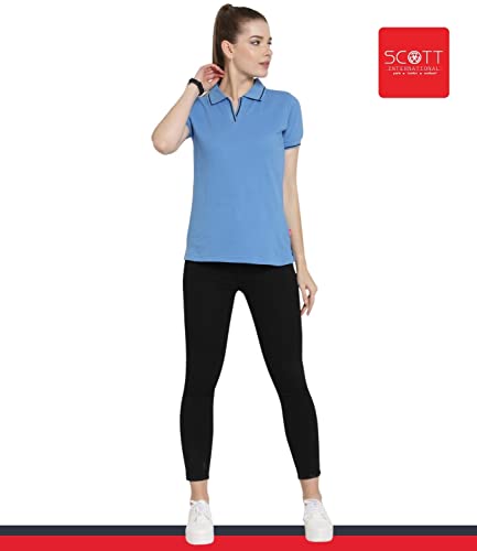 Image of Scott International Women's 100% Pure Organic Cotton Polo Regular Fit T-Shirt