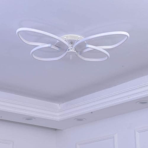 Plafonnier LED papillon dimmable avec télécommande pour salon
