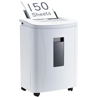 Fonirvanic Tritacarte Distruggi Documenti Ufficio: 150 Fogli Capacità 25L Basso Rumore <60dB Protezione Sicuro e Silenzioso Surriscaldamento Carta Carta Credito Casa Scuola Cliniche Studi Legali