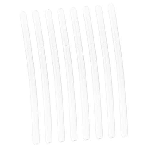 COLLBATH 4 Pairs Spectacle Sleeves Eyeglass Pads Sunglasses Temple Tips Eyeglasses Ear Grips Eyeglass Ear Grips Anti Slip Glasses Retainer Eyeglasses Replacement Parts White