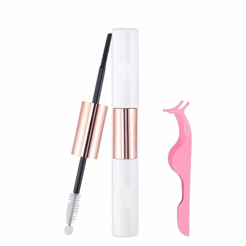 Emboss Beauty Lash Bond and Seal, Emboss Beauty Pro Lash Bond and Seal, Emboss Beauty Cluster Lashes Glue, Eyelash Glue Bond and Seal Lash Glue, Eyelash Extension Glue Double-Headed (White)