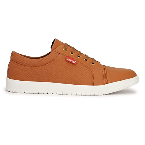 Image of LE GREEM Men's Synthetic Leather Stylish /Comfortable Lace-Ups Sneakers