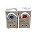 3pcs Small Size Industrial Thermostat for Cabinet Thermometer NO and NC(NC 0 to 60 Degree)