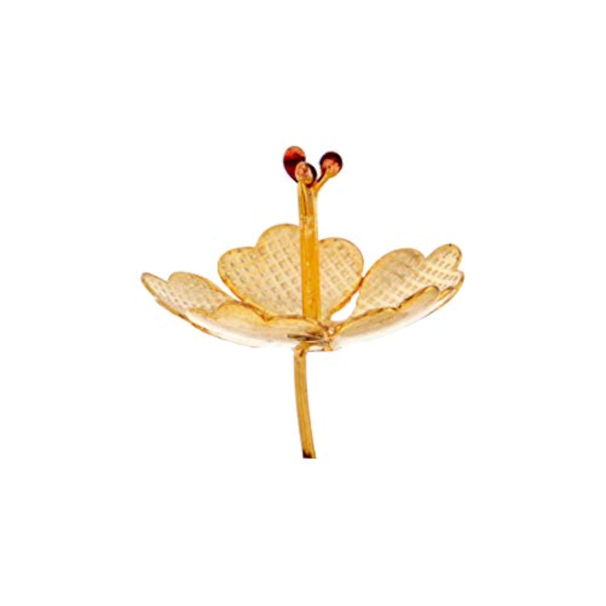 Golden Silver Idol Flower Pure Silver Flowers for Puja, Gifting