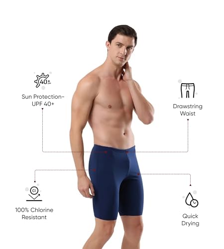 Image of Speedo Men's Endurance+ Essential Jammer - Cerulean Blue & White