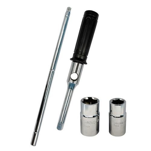 Amagogo Clé à écrous de Roue Universelle, clé à écrous de Roue Amovible et économique, pour Camion, fourgonnette, Voiture