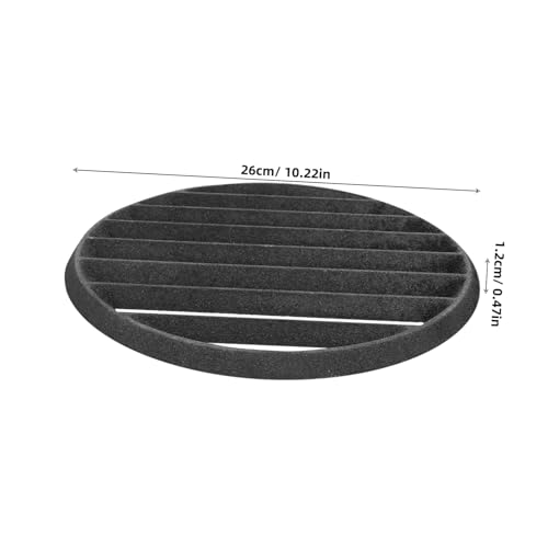 Plaque de fond barbecue ronde fonte accumulatrice de chaleur pour cheminée de jardin - 3
