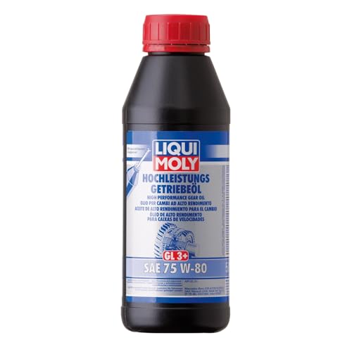LIQUI MOLY Aceite de alto rendimiento para el cambio (GL3+) SAE 75W-80 | 500 ml | Aceite de engranajes | Aceite hidráulico | 4426