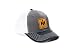 J&D Productions, Inc. International Harvester IH Leather Emblem Hat, Gray with Black Brim and White Mesh Back