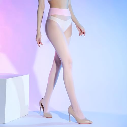 Image of Sheer Seamless Pantyhose for Women Matte Control Top Pantyhose 360Seamless Ultra-Thin Tights