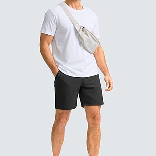 Shorts casuales de vestir para hombre, verano, rápido secado miniatura 2