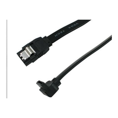 OKGEAR SUPER FAST SATA 3.0 GC10AKM12-SL , SATA III, 10 inch SATA 6Gbit/s cable,straight to left angle,black color Cover