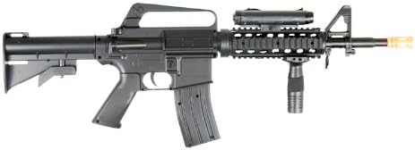 m16-a4 airsoft rifle with led illuminator, laser sight & adjustable gun stock(Airsoft Gun)