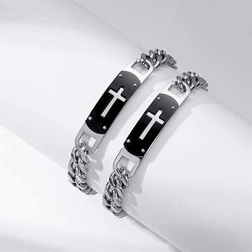 Lunvky Cross Bracelet For Men Boys thumb #6