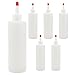 8-Ounce Plastic Squeeze Bottles for Food, Crafts, Art, Multi Purpose (6 Pack)