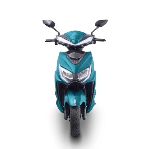 Image of Ryoto Electric Scooter Non RTO Lithium-ion, Top Speed: Approx. 25-30 km /h, Range (Mileage): Approx. 70-90 km per Charge, Waterproof Electrical Bike Scooty (Teal Blue)