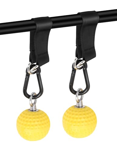 Pull Up Grips Ball Grip Strength Trainer, Climbing Grip Strength Training Pull Up Grips Handles, Cable Machine Attachments, Pull Down Attachment for Hand Wrist Finger