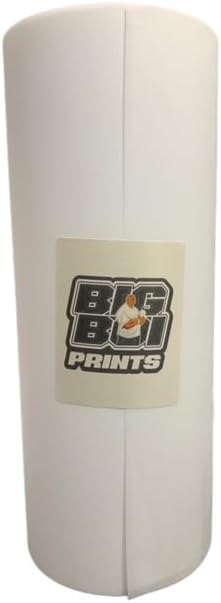 Big Boi Prints DTF Film 13" x 325ft Matte White Paper Roll, 13 Sheets