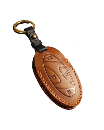 Étui de protection porte-clés anti-choc pour clé Grandeur GN7 et Kona 2023 marron