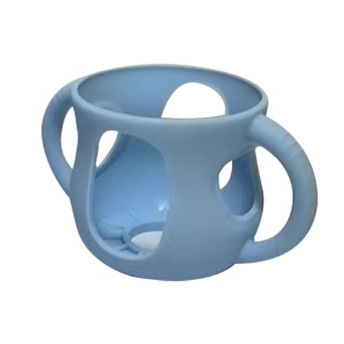 哺乳瓶カバー - ハンドル付きのガラスミルク容器スリーブ|ドロップ耐性と衝撃的なグリッププロテクター、幼児や幼児向けの食器洗い機安全給餌カップホルダー