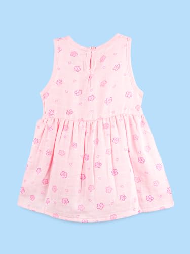 Image of Kidbea Bamboo Cotton Baby Girl Dress, Sleeveless Casual Wear Girls Frock