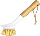 SOGCASE Dish Brush with Handle,Kitchen Scrub Brushes for Cleaning, Dish Scrubber with Stiff Bristles for Sink, Pots, Pans, 1 Pack